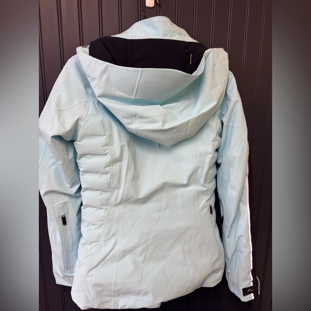 Women's Light Blue Ski & Snow Jacket - Picture 4 of 12